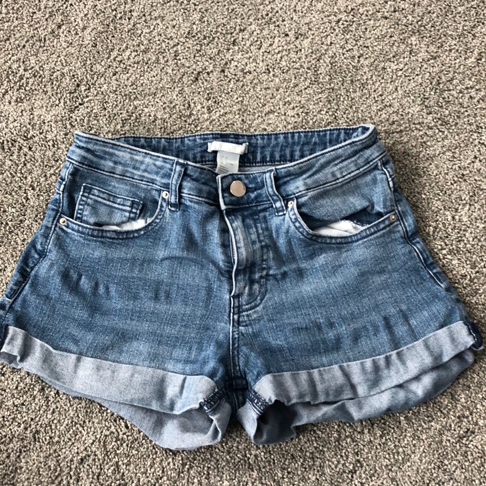 High Waisted Jean Shorts